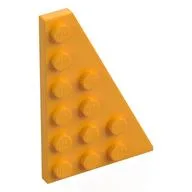 Wedge Plate 6 x 4 Right, Bright Light Orange