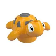 Animal, Turtle, Baby with Light Bluish Gray Spots Print, Bright Light Orange
