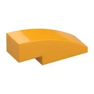 Brick Curved 3 x 1 No Studs, Bright Light Orange