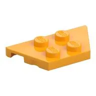 Wedge Plate 2 x 4, Bright Light Orange