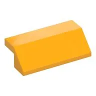 Brick Sloped 45° 2 x 4 with 2/3 Inverted Cutout and no Studs, Bright Light Orange