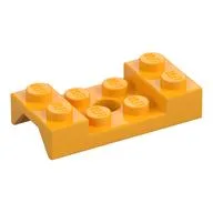 Wheel Arch, Mudguard 2 x 4 Studded with Hole, Bright Light Orange