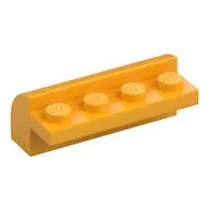 Brick Curved 2 x 4 x 1 1/3, Bright Light Orange