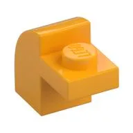 Brick Curved 1 x 2 x 1 1/3 with Curved Top, Bright Light Orange