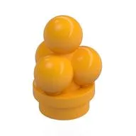 Food Ice Cream Scoops, Bright Light Orange