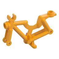 Bicycle Frame, No Handlebars, Bright Light Orange