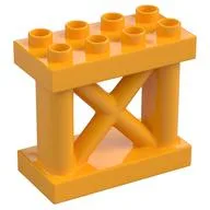 Duplo Support 2 x 4 x 3, Girder, Bright Light Orange