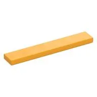 Tile 1 x 6 with Groove, Bright Light Orange