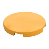 Tile Round 3 x 3, Bright Light Orange