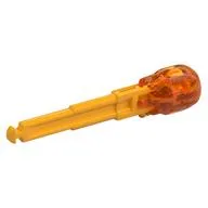 Projectile, Arrow with Shaft, Trans-Orange Liquid Shaped End, Bright Light Orange