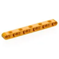 Technic Beam 1 x 11 Thick with Alternating Holes, Bright Light Orange