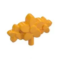 Headwear Accessory Flowers with Small Pin, Bright Light Orange