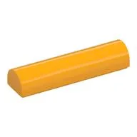 Brick Curved 1 x 4 x 2/3 Double, No Studs, Bright Light Orange