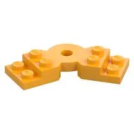 Plate Angled 2 x 2 with Step and Hole in Center, Bright Light Orange