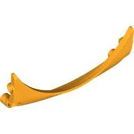 Technic Panel Car Mudguard Arched 13 x 2 x 5, Arched Top, Pointed Bottom, Bright Light Orange