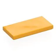 Tile 2 x 4 with Groove, Bright Light Orange