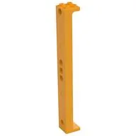 Support 2 x 2 x 13 with 5 Pin Holes, Bright Light Orange