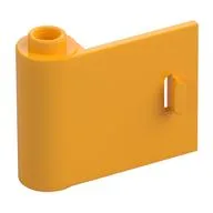 Door 1 x 3 x 2 Left - Open Between Top and Bottom Hinge, Bright Light Orange