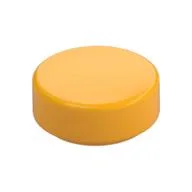 Tile Round 1 x 1, Bright Light Orange