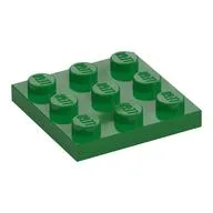 Plate 3 x 3, Green