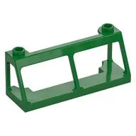 Windscreen 2 x 6 x 2 Train without Glass, Green