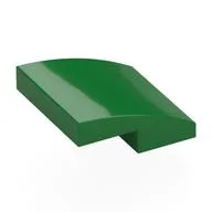 Brick Curved 2 x 2 x 2/3, Green