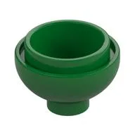 Brick Round 2 x 2 Dome Bottom [Open Stud], Green