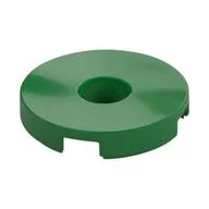 Tile Special Round 2 x 2 with Hole, Green