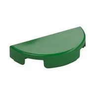 Tile Round 1 x 2 Half Circle, Green