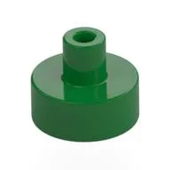 Tile Special Round 1 x 1 with Hollow Bar, Green