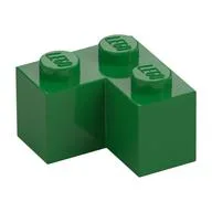 Brick 2 x 2 Corner, Green