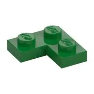 Plate 2 x 2 Corner, Green