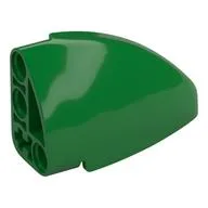 Technic Panel Round Corner 5 x 3 x 2 Left, Green