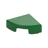 Tile Round 1 x 1 Quarter, Green
