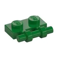 Plate Special 1 x 2 Side Handle [Free Ends], Green