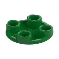 Plate Round 2 x 2 with Rounded Bottom [Boat Stud], Green