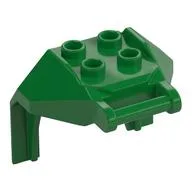 Plate Special, 2 x 2 Studs and Handle, Closed Ends (Mech Chest Plate / Armor), Green
