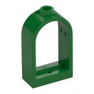 Window 1 x 2 x 2 2/3 with Rounded Top, Green