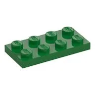 Plate 2 x 4, Green