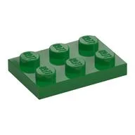 Plate 2 x 3, Green