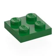 Plate 2 x 2, Green