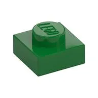 Plate 1 x 1, Green