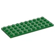 Plate 4 x 10, Green