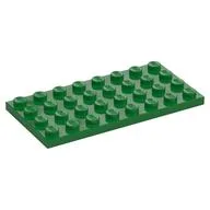 Plate 4 x 8, Green