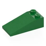 Brick Sloped 18° 4 x 2, Green