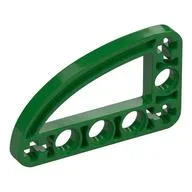 Technic Beam 3 x 5 L-Shape with Quarter Ellipse Thin, Green