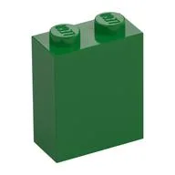 Brick 1 x 2 x 2 with Inside Stud Holder, Green