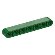 Technic Beam 1 x 7 Thick, Green
