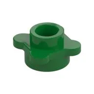 Plant, Flower, Plate Round 1 x 1 with 4 Petals, Green