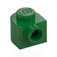 Plate Special 1 x 1 x 2/3 Half Round with Side Stud, Green